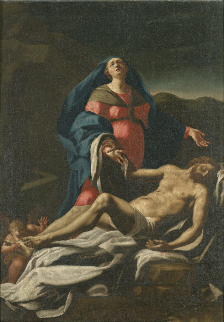 Giuseppe Antonio Luchi Detto Il Diecimino Compianto Della Madonna Sul Cristo Morto XVIII Sec 714x1024